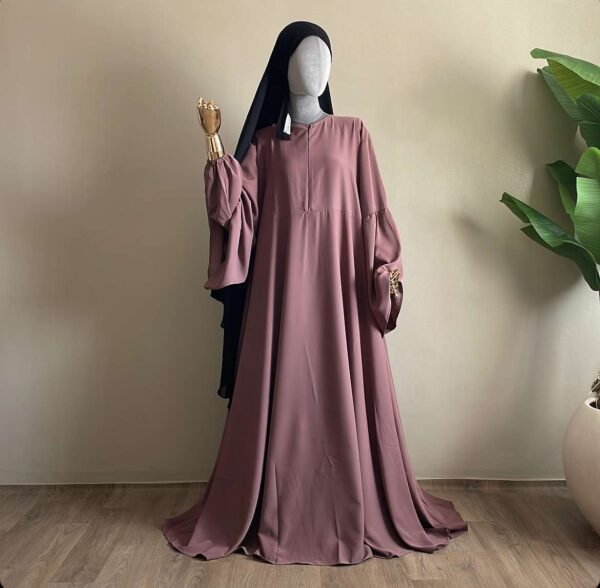 Abaya Colombiana Tissu en Soie de Médine – Image 7