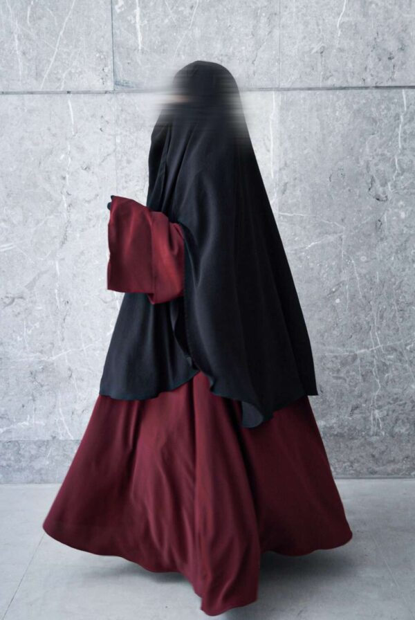 Abaya Korea Tissu Soie de Médine – Image 5