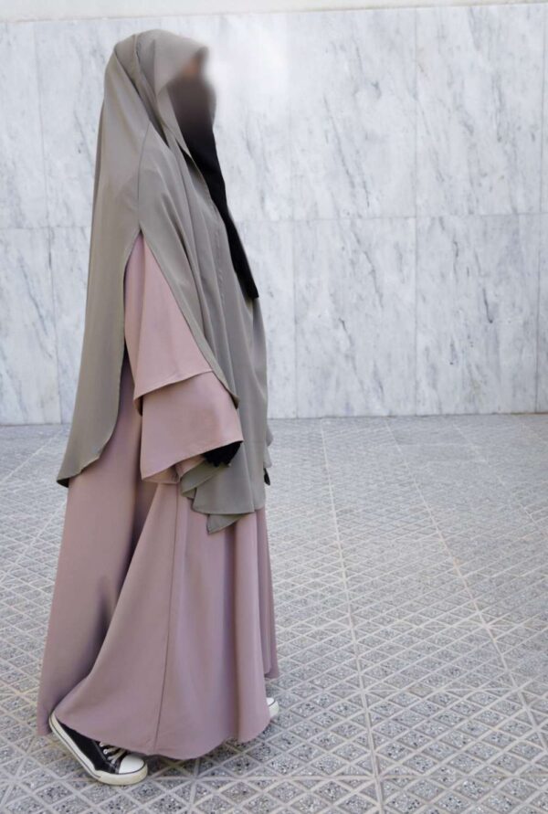 Abaya Korea Tissu Soie de Médine – Image 6