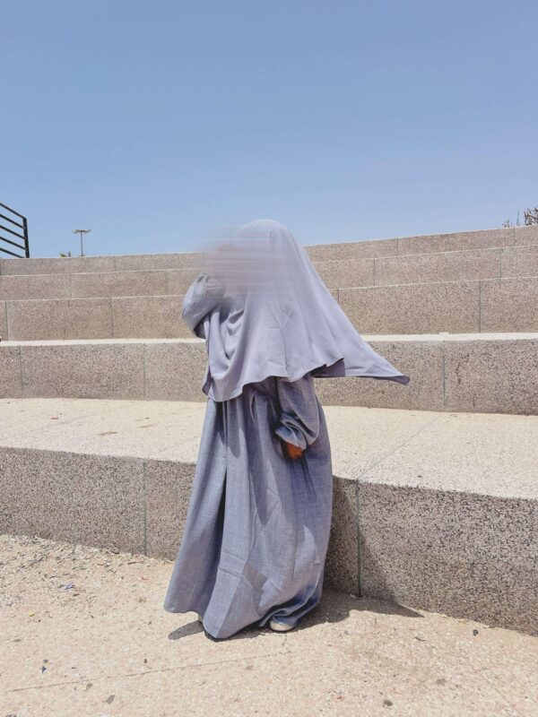 Abaya Russia Petite Fille effet lin