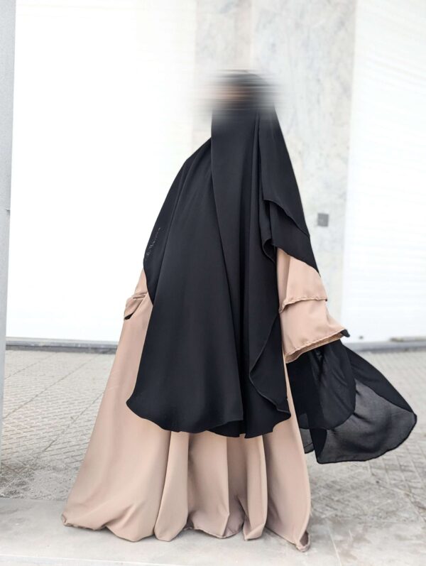 Abaya Korea Tissu Soie de Médine – Image 3