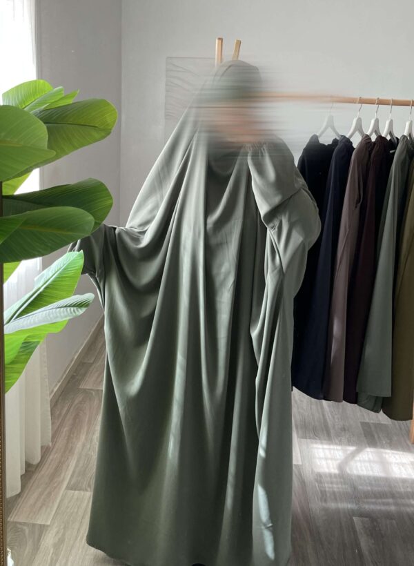 Jilbab 1 pièce option niqab