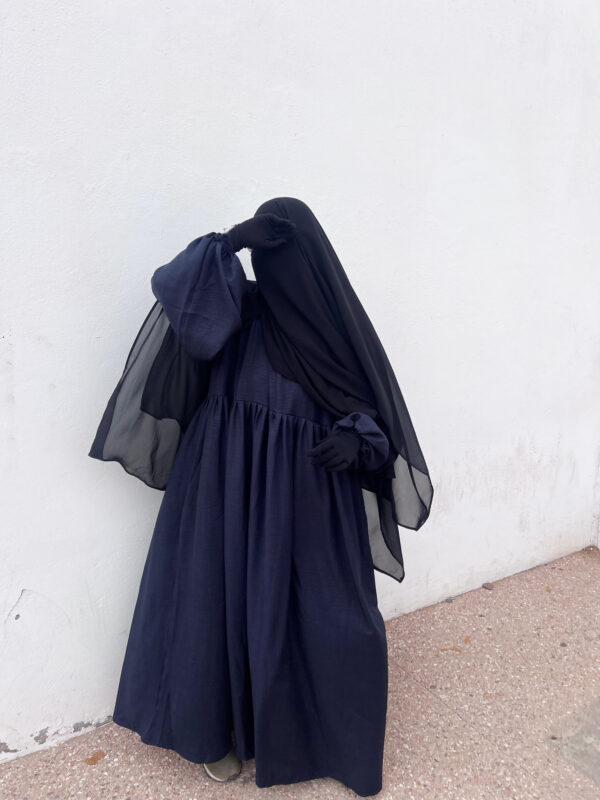 Abaya Russia effet lin – Image 11