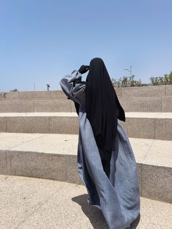 Abaya Russia effet lin – Image 4