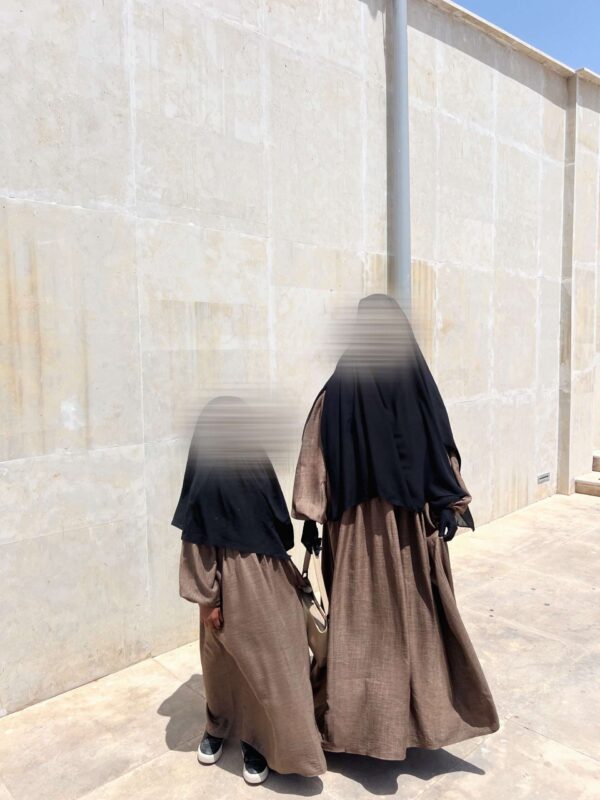 Abaya Russia effet lin – Image 6