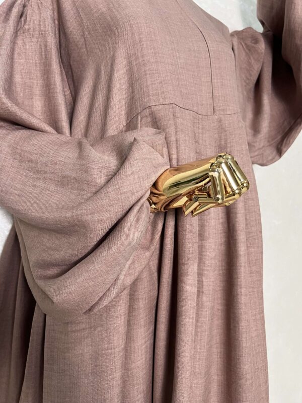Abaya Russia effet lin – Image 2
