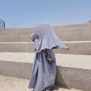 Abaya Russia Petite Fille effet lin