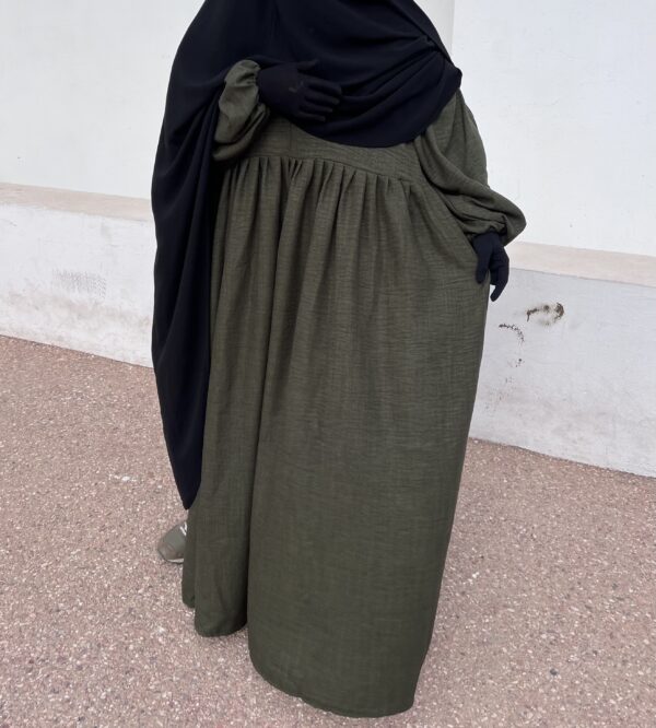 Abaya Russia effet lin – Image 10